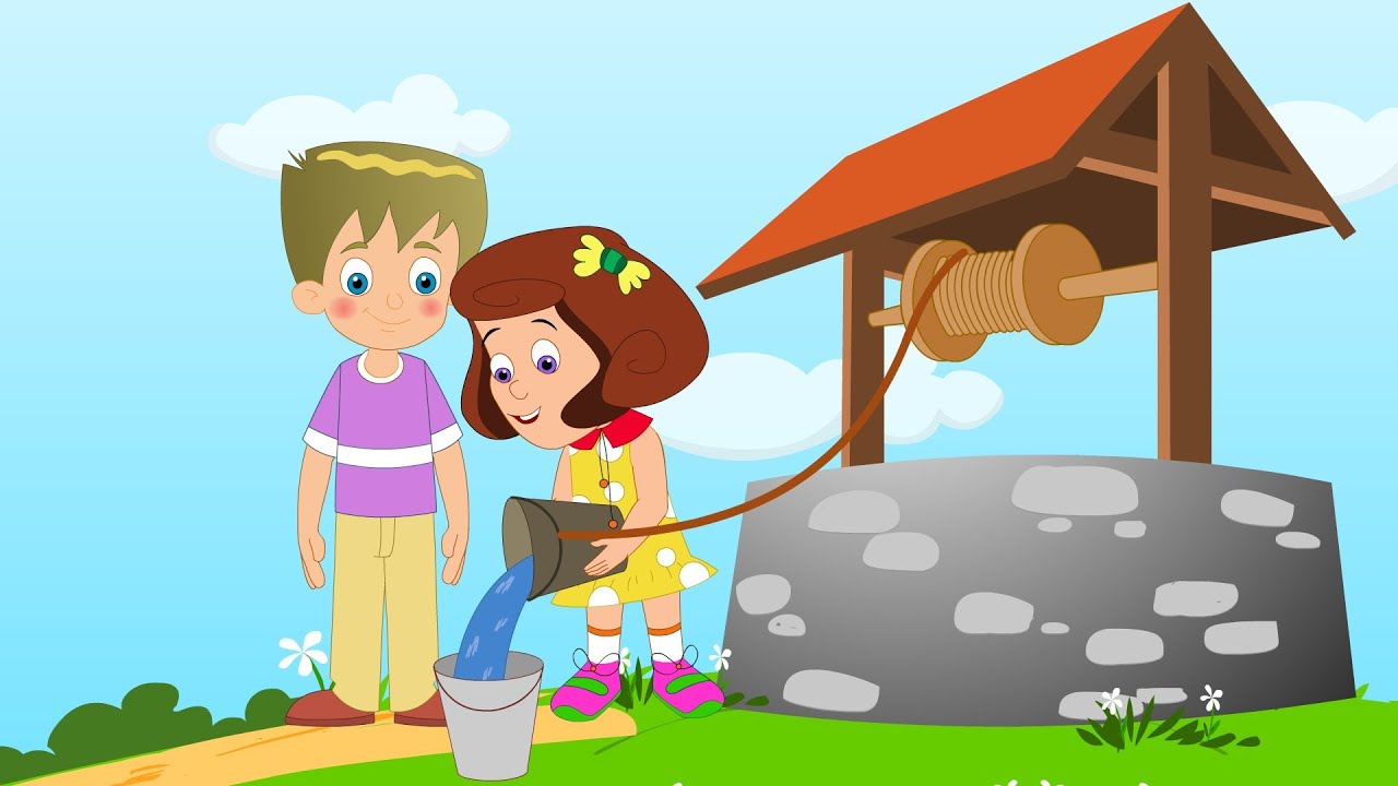 Jack and Jill | Nursery Rhyme with lyrics | Kids Tv Nursery Rhymes For Toddlers | Cartoons For Kids