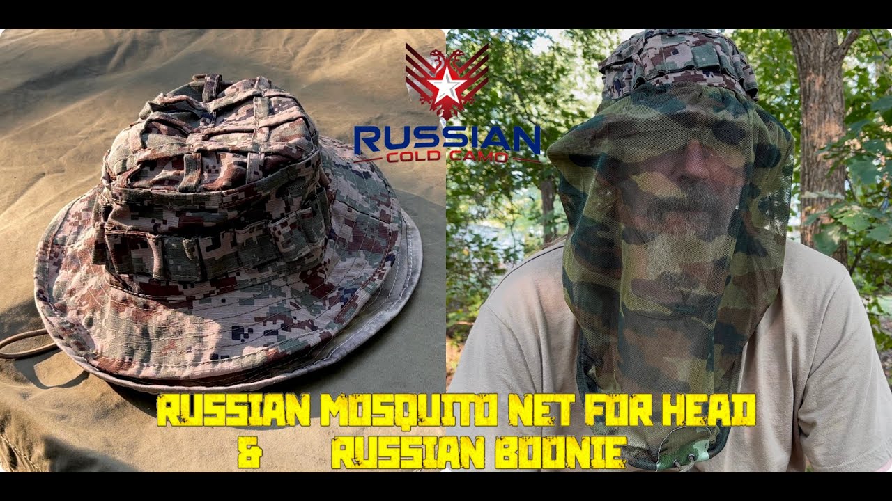 Russian Camo Mosquito Net Head Covering