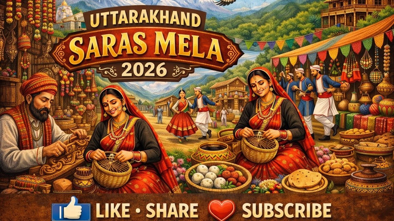 SARAS MELA 2026 UTTARAKHAND GOVERNMENT OFFICIAL VISIT