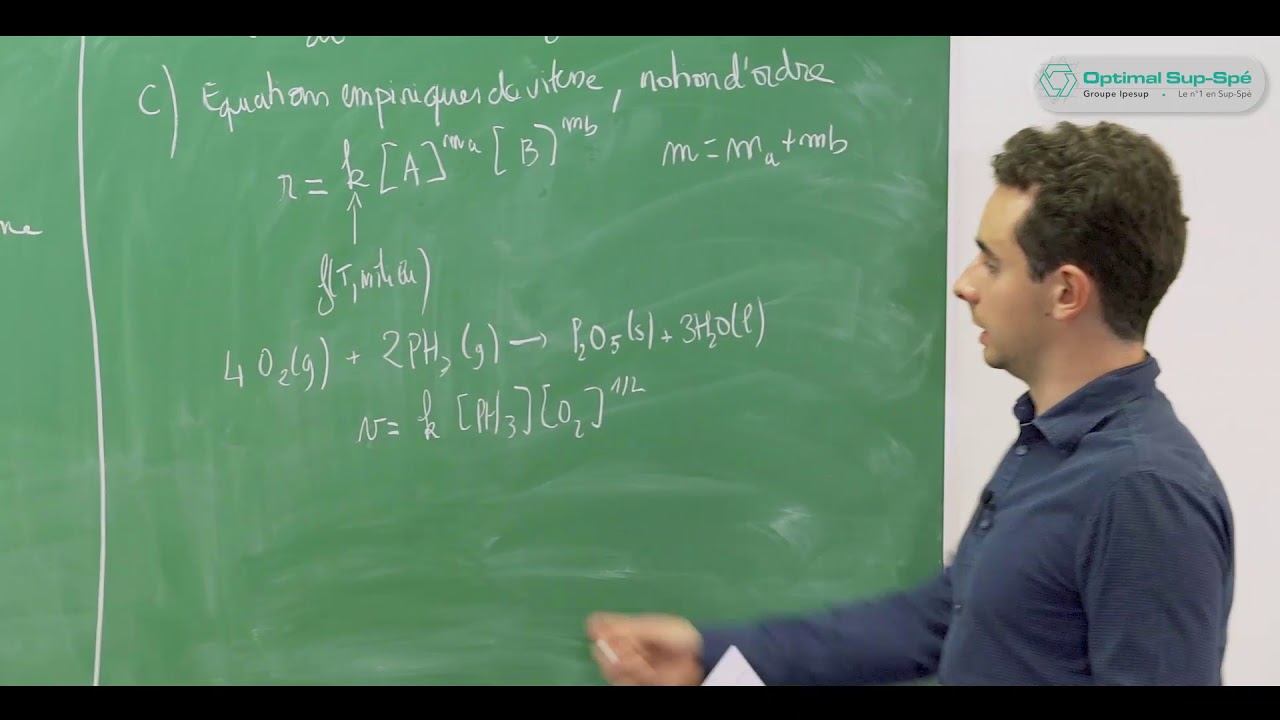 Cinétique chimie macroscopique - Cours chimie prépa scientifique