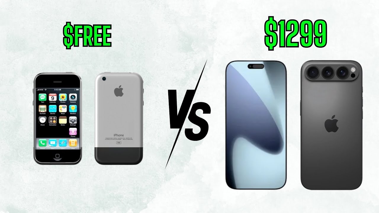 Evolution of iPhone 2007 to 2025
