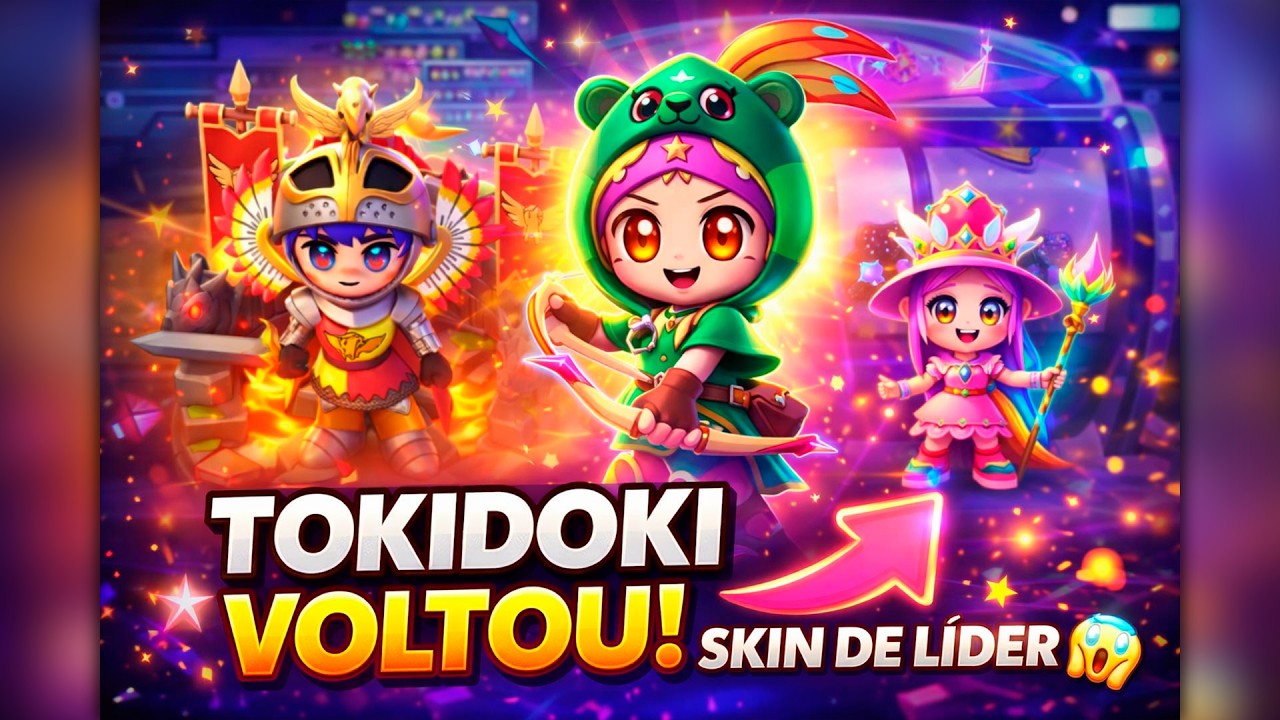 👉 TOKIDOKI VOLTOU AO LORDS MOBILE! 😱 SKIN DE LÍDER, EVENTO E RECOMPENSAS 🔥