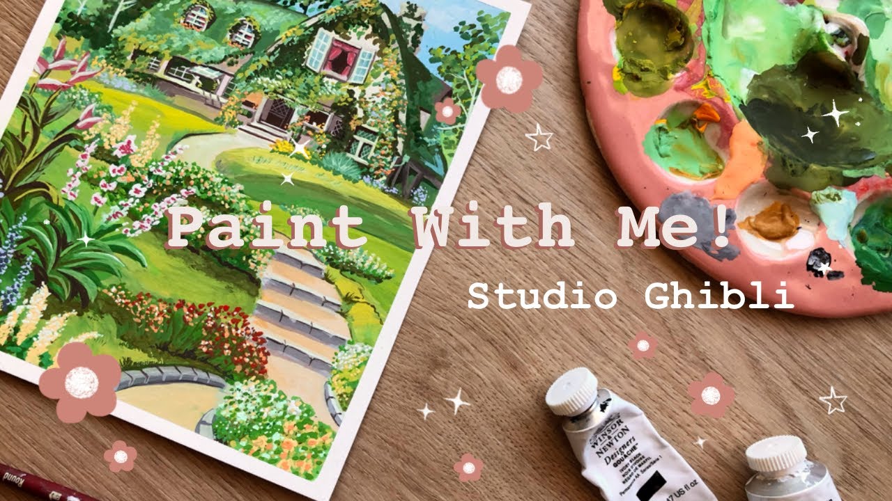 Рисуй со мной! Студия Ghibli 🌿✨