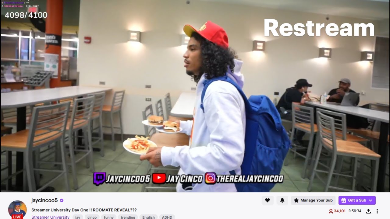 NO ADS jaycincoo5  POOL PARTY AT STREAMER UNIVERSITY!!🦈🤣 Sleep Stream W Lala @6K Subs!Reaction