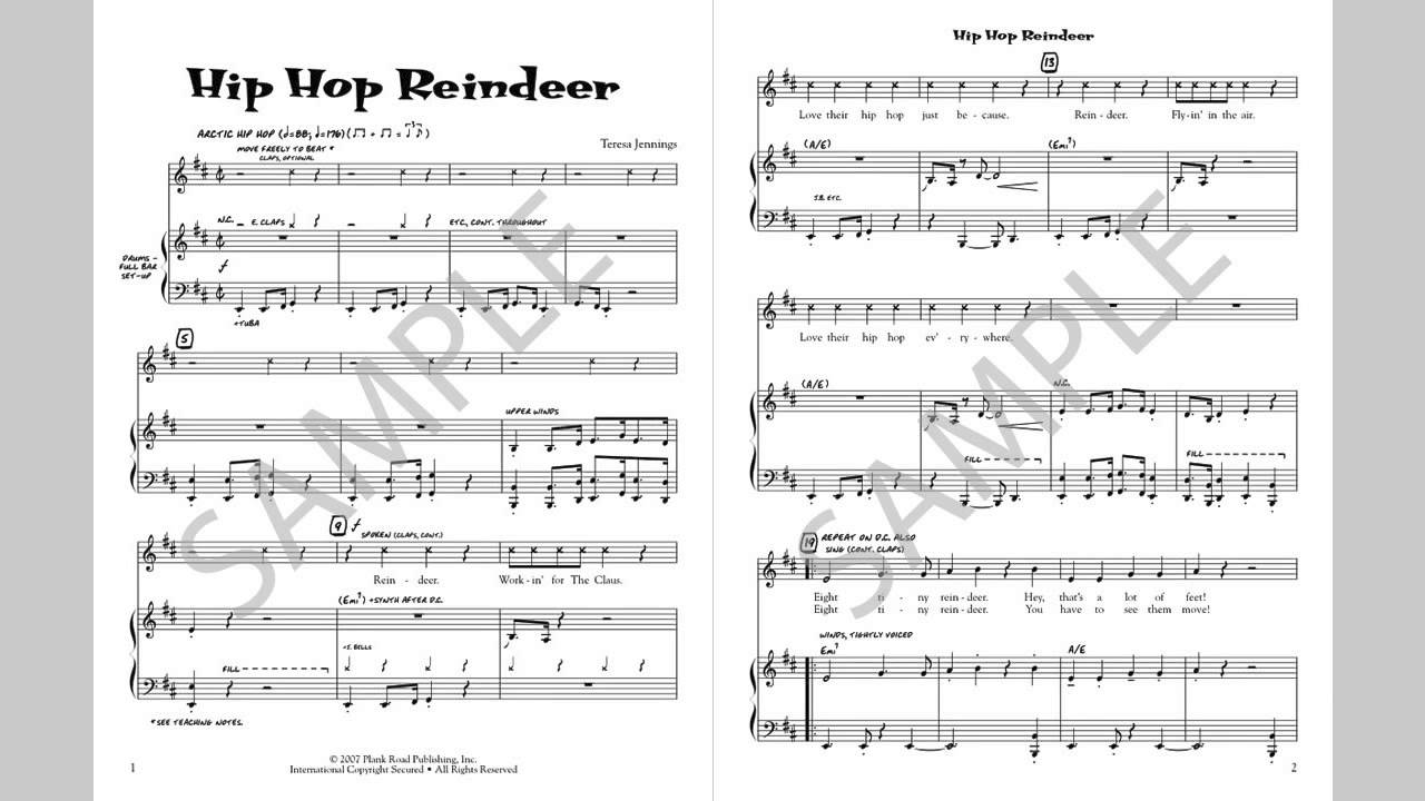 Hip Hop Reindeer - MusicK8.com Singles Reproducible Kit