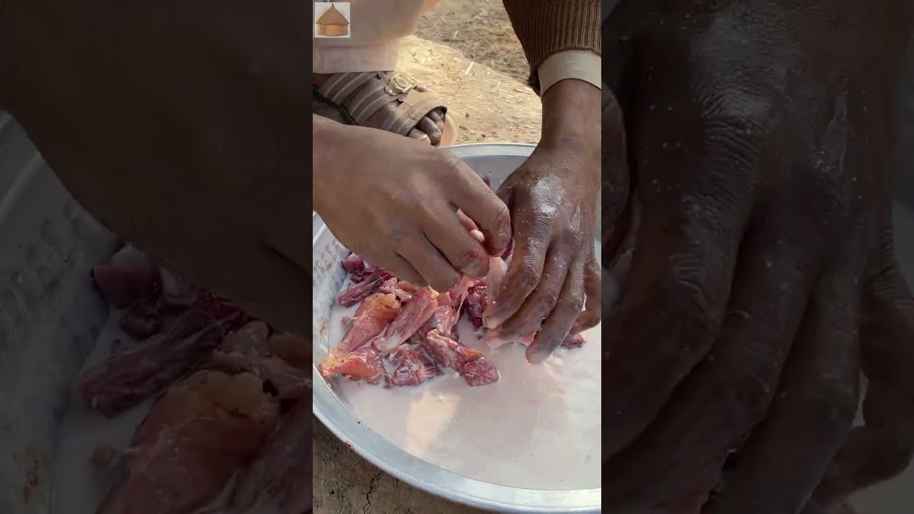 Desi Murgh Cooking in Deep Desert | Chicken Cooking at PAK-IND Border