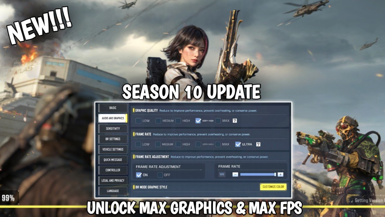 Новое* КАК РАЗБЛОКИРОВАТЬ МАКСИМАЛЬНУЮ ГРАФИКУ И МАКСИМАЛЬНЫЙ FPS В НАСТРОЙКАХ CODM ОБНОВЛЕНИЕ 10...