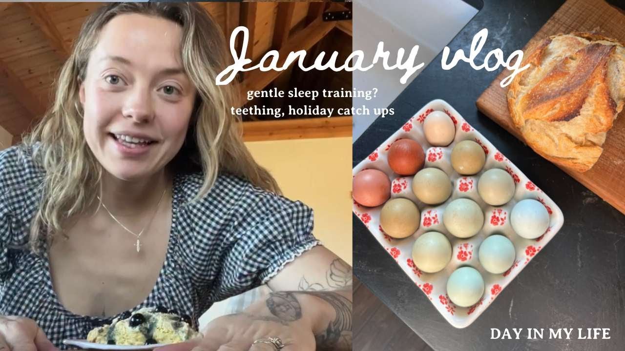 Winter Vlog 🛁❄️ life updates (sleep training?) + blueberry scones