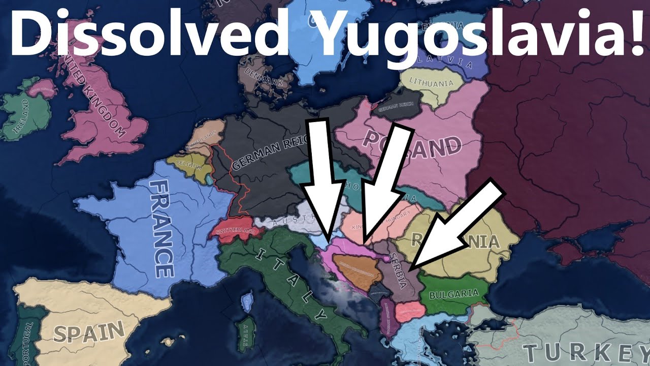 What IF Yugoslavia Dissolved Before WW2 !? Hoi4 Timelapse