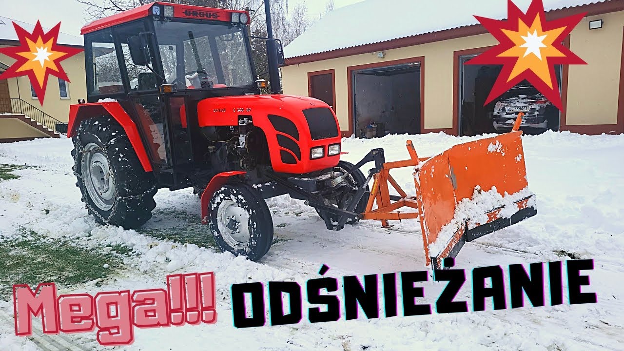 MEGA ZASPY !!! Odśnieżanie URSUSEM C 360 | Niezbędne Łańcuchy Śniegowe