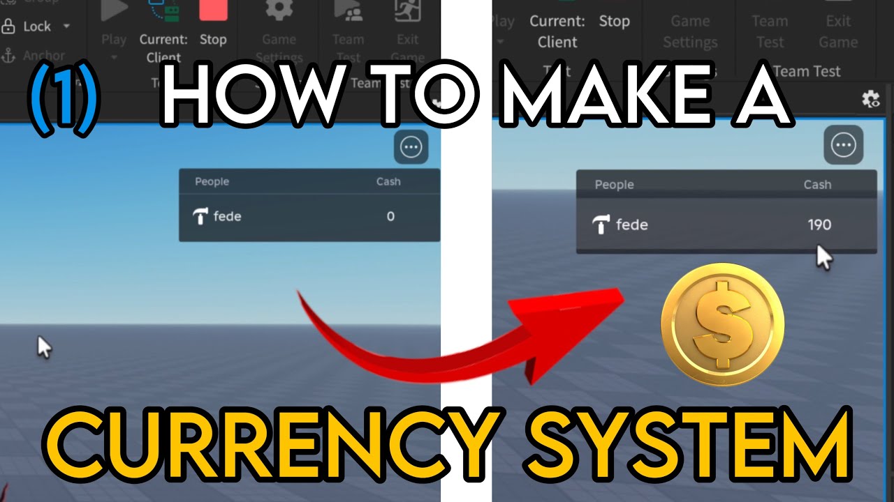 How to Make a CURRENCY SYSTEM in Roblox Studio (Lua Scripting Tutorial) | PART 1