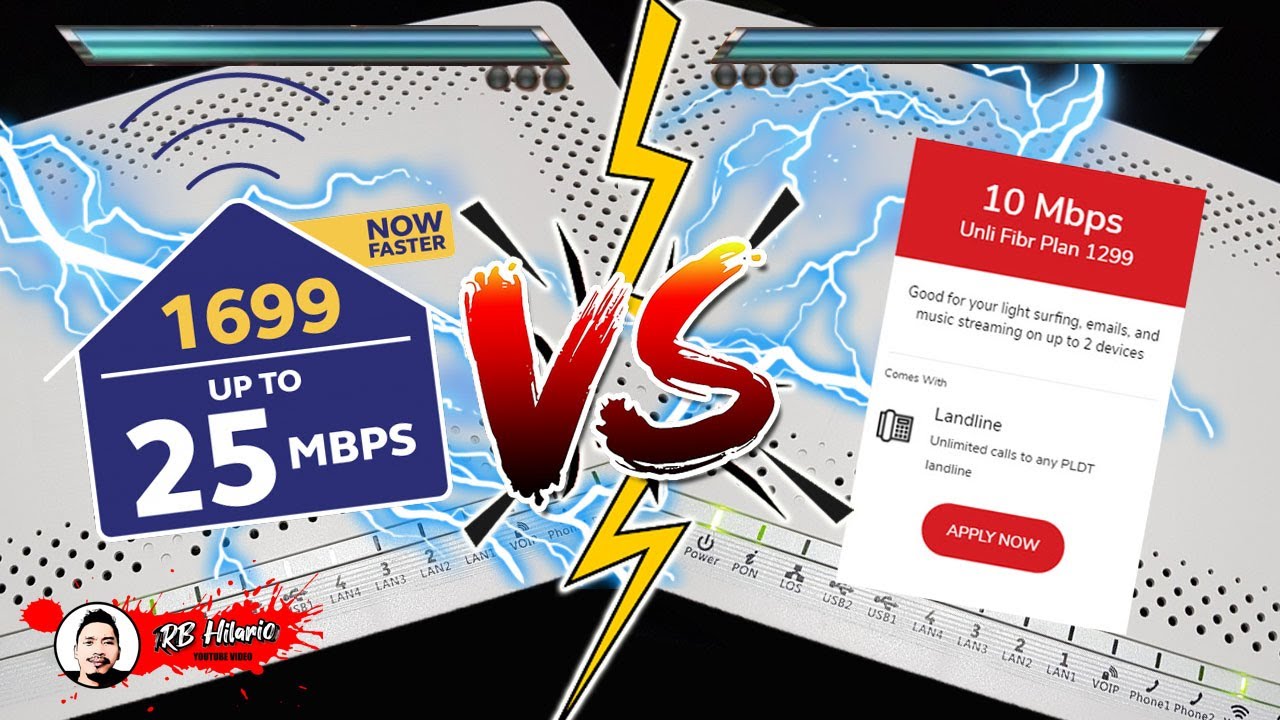 Globe At Home 25 mbps Speed Test VS PLDT Home Fibr 10 mbps Speed Test COMPARISON 2021