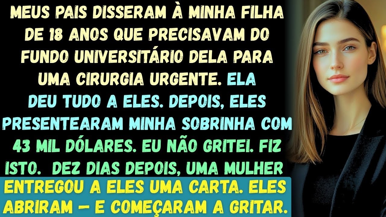Meus pais enganaram minha filha para que ela entregasse o fundo universitário dela — e depois presen