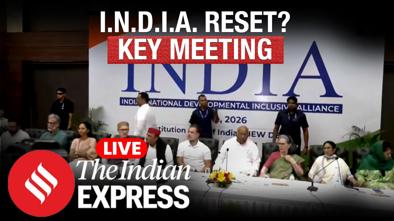 INDIA Bloc Meets in Delhi to Rework Strategy Against BJP Ahead of Key Political Battles| Live