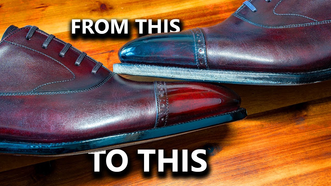 How To RESTORE & MAINTAIN Dress Shoe Sole Edges (Complete Guide)