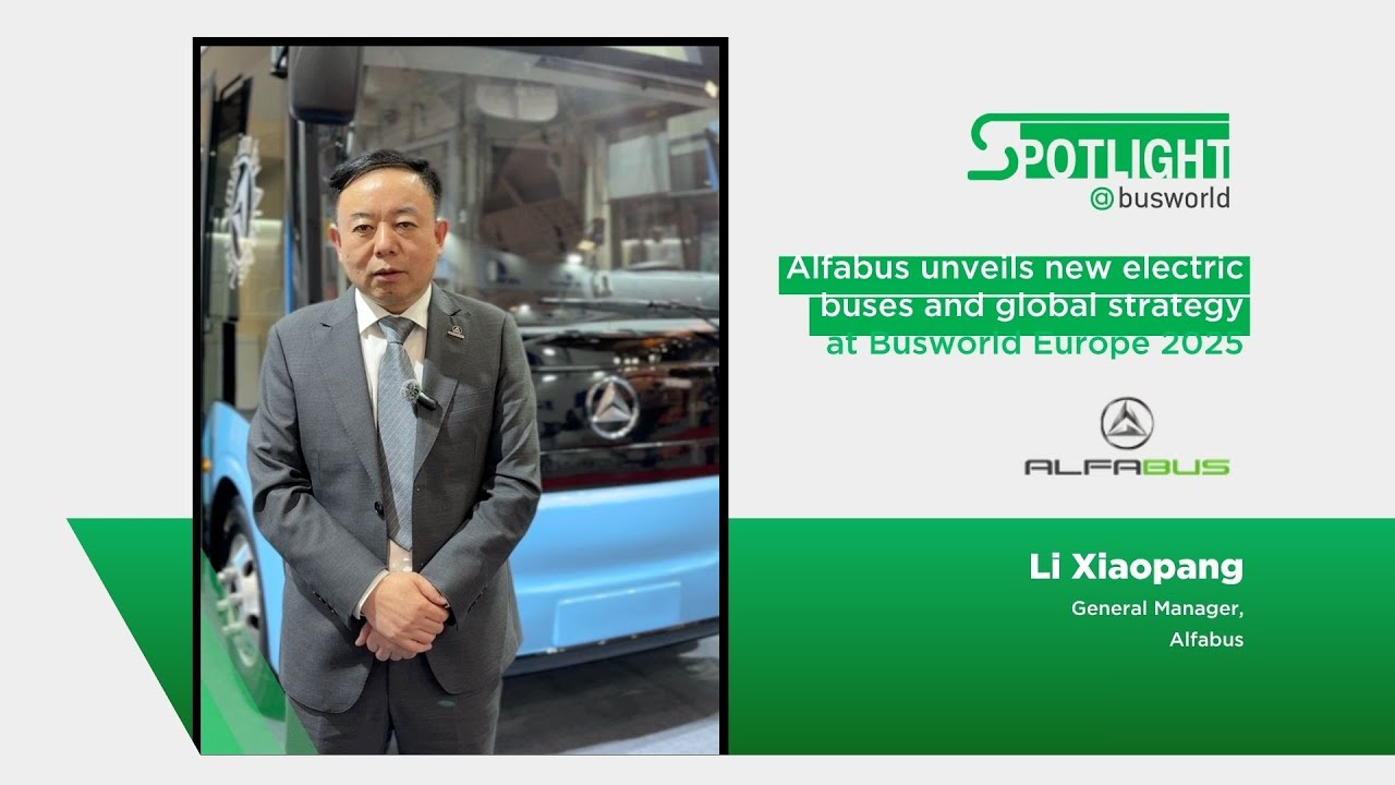 Alfabus unveils new electric buses and global strategy with GM Li Xiaopang at Busworld Europe 2025