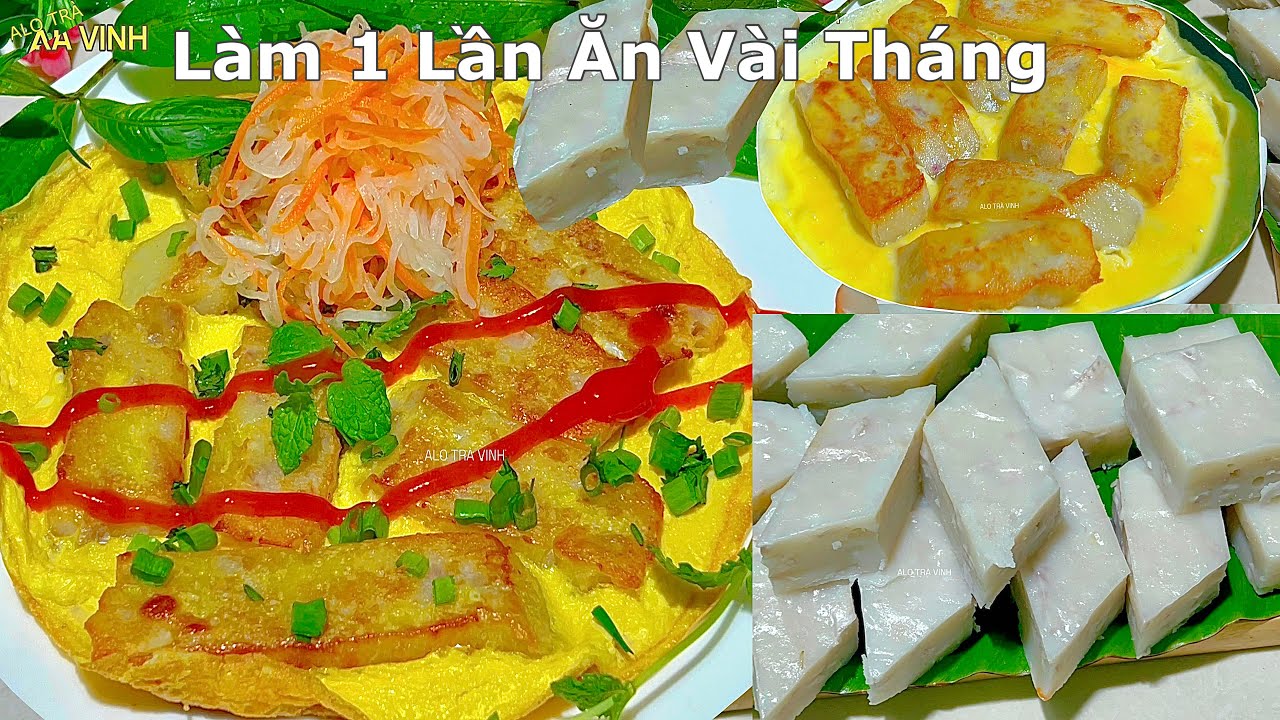 Mình Nghiện Món KHOAI MÔN Này, Mỗi Tuần Đều Thực Hiện Vài Lần- Steamed and fried taro cake
