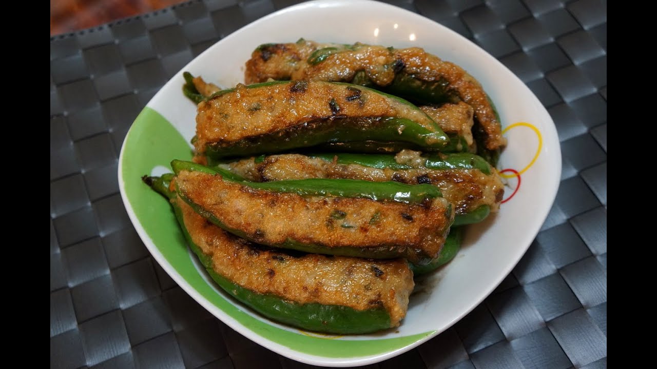 Hong Kong Recipe : Fried Stuffed Chili