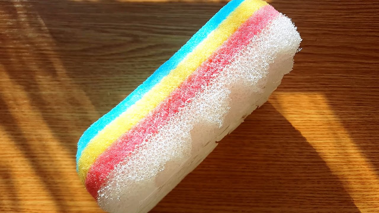 Frozen sponge ripping |WATCH IN HD| ig @asmr_by_ann