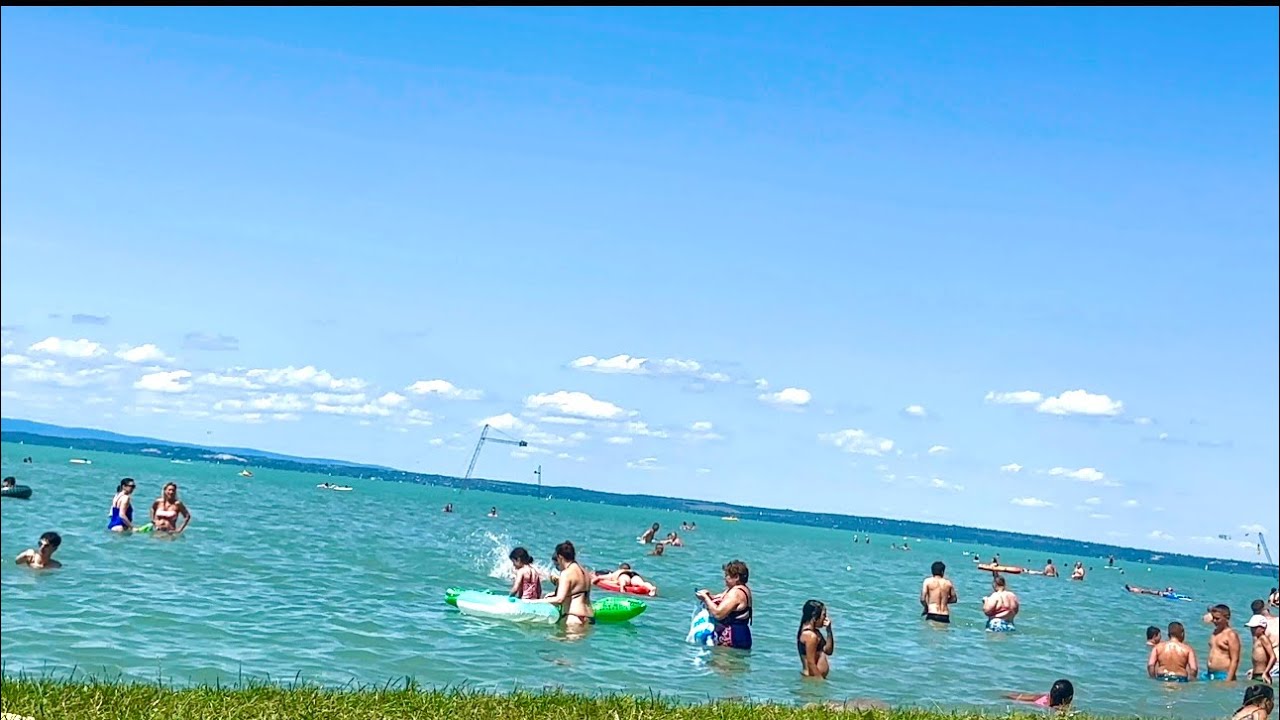 Balaton, Siófok, Lake Balaton in Hungary,Walking Tour