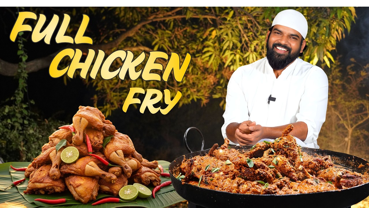 FULL CHICKEN FRY | Mouthwatering Tamarind Chicken Fry Celebration: Large Scale Cooking for Orphans