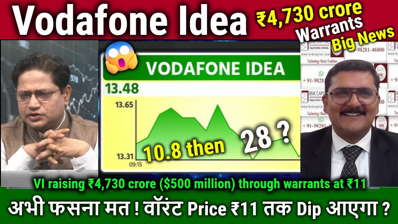 Vodafone Idea lena chahiye ya nahi ?,Analysis/vi share latest news,₹4,730 crore warrants,target 2030