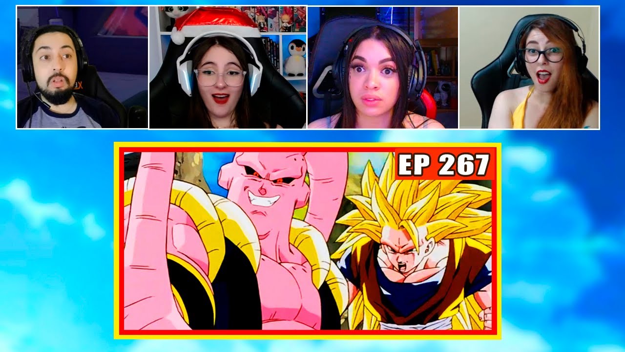 Goku vs Majin boo | 4 Pessoas Reagindo | Dragon Ball Z - EP 267