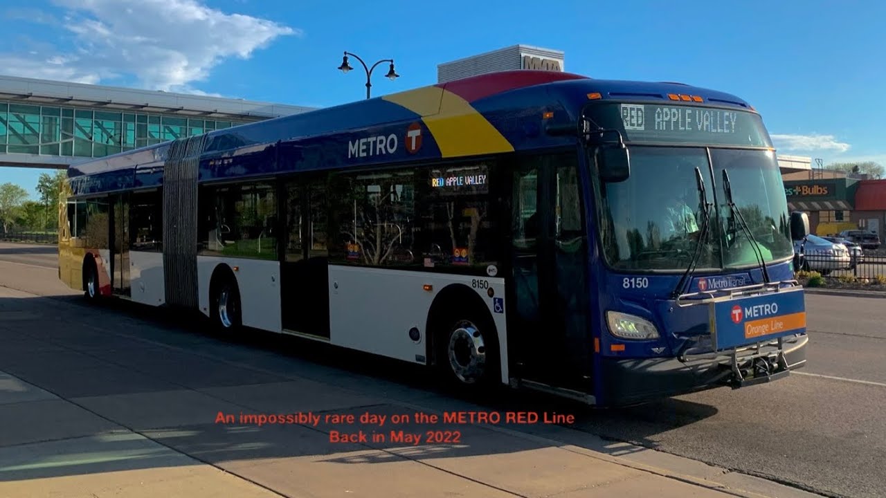 New Flyer XD60 on the METRO Red Line Round Trip to Apple Valley from the Mall of America (5/18/2022)