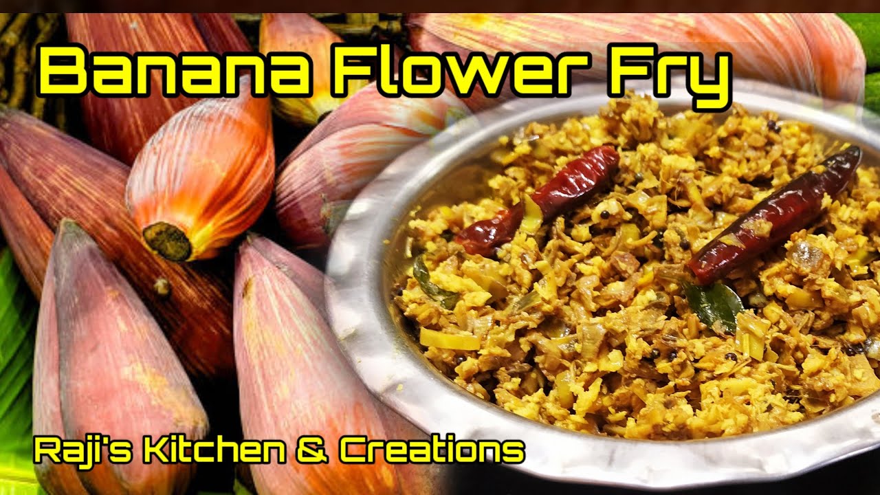Banana flower Fry Recipe/Bale Hoovina Palya
