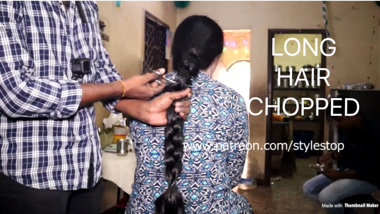 Thickest Braid chopped | Indian Womenhaircut |