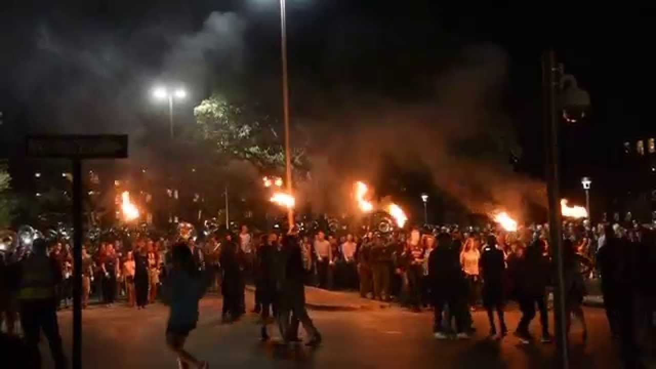 FTAB Fighting Texas Aggie Band - March In for Midnight Yell Practice 10-16-2015