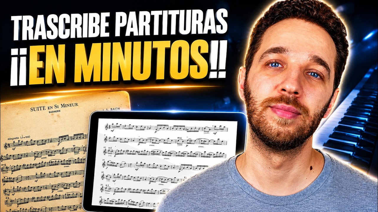 🎼Transcribe PARTITURAS desde AUDIOS o FOTOS 🔊📷 | Photoscore Sibelius FinaleMusic | Música Encriptada
