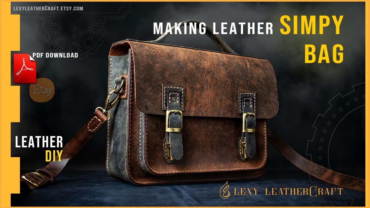 Leather Bag DIY - Making  leather bag
