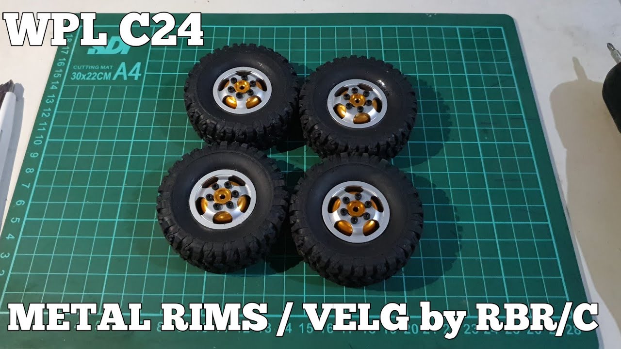 Unboxing metal rims / velg WPL C24 by RBR/C