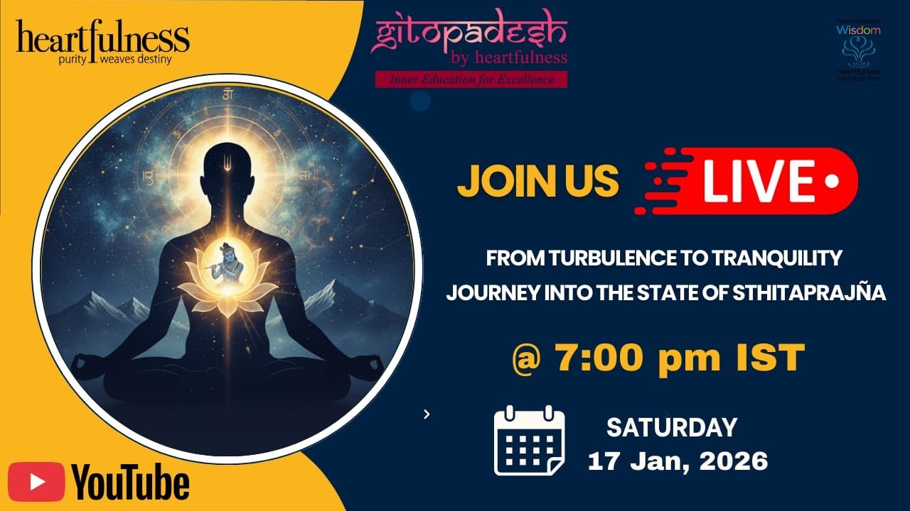 From Turbulence to Tranquility - Journey into the State of Sthitaprajna