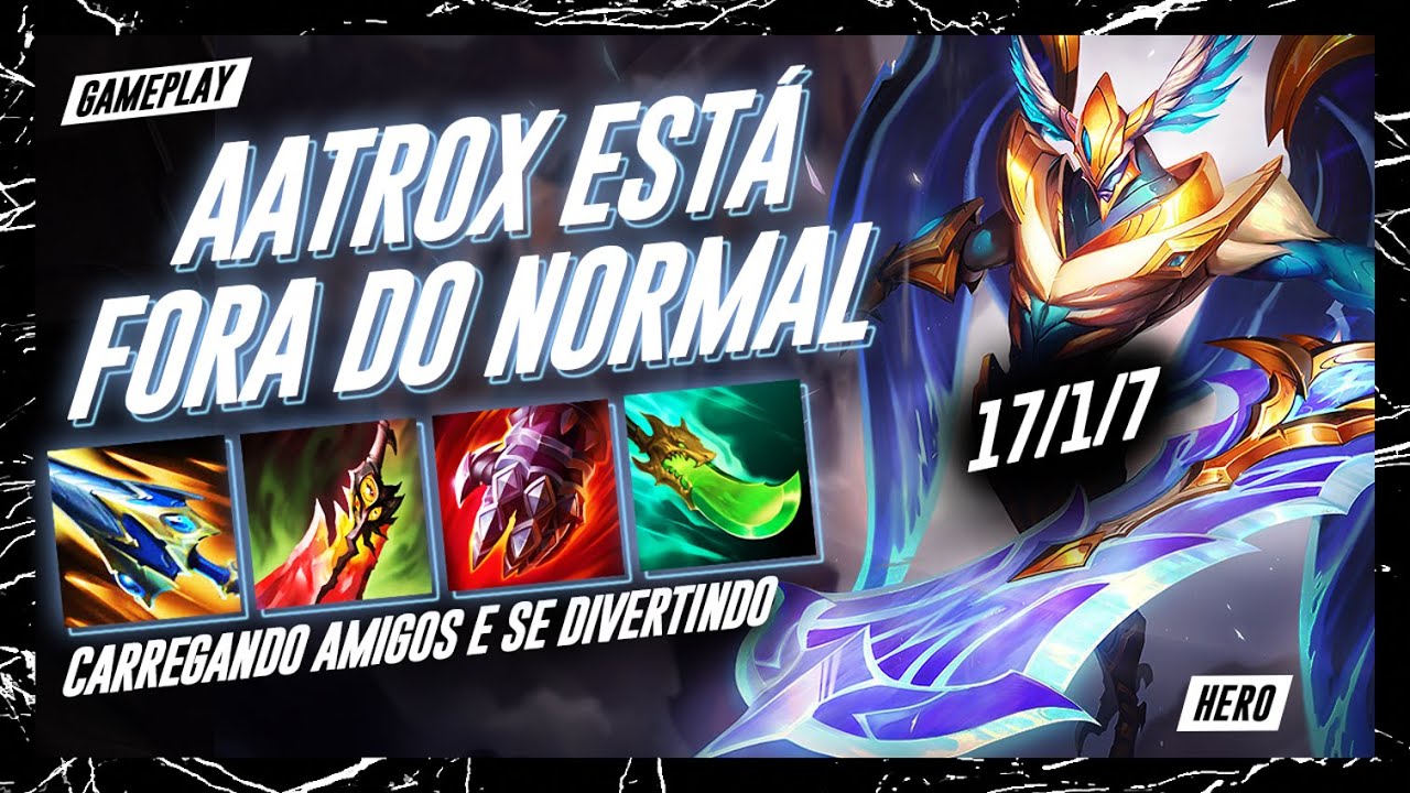 AATROX TOP SEASON 14 | GAMEPLAY CARREGANDO AMIGOS