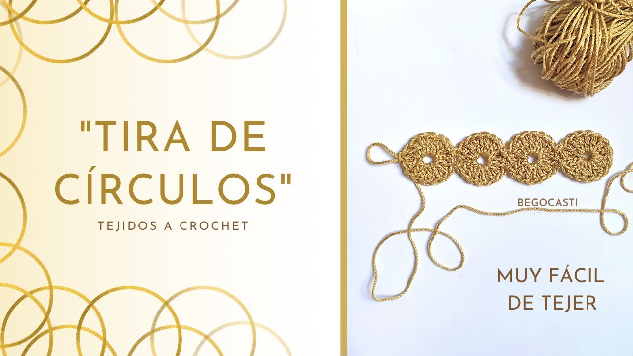 Círculos a crochet tejidos de una vez, sin tener que unirlos./ Begocasti / :) :)