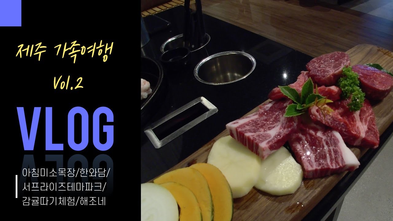 2022.10.15/여행브이로그 /제주가족여행/제주서쪽여행/서귀포/중문/신화월드랜딩관/아침미소목장/한와담제주/서프라이즈테마파크/해조네/이춘옥고등어쌈밥/꽃귤농장/#제제의집 ep.17