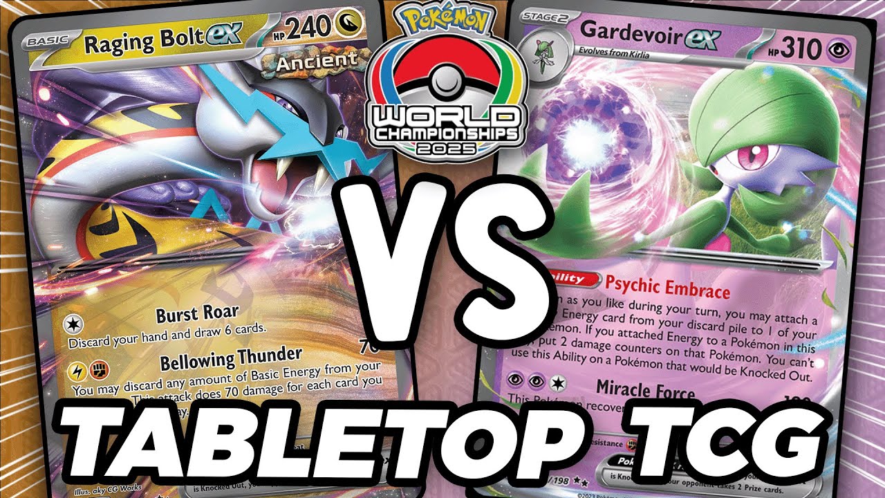Can Raging Bolt ex Defeat Gardevoir ex in this Pokemon TCG Tabletop Match!?