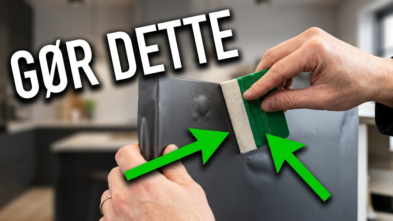 Sådan monterer du folie på dine køkkenlåger!