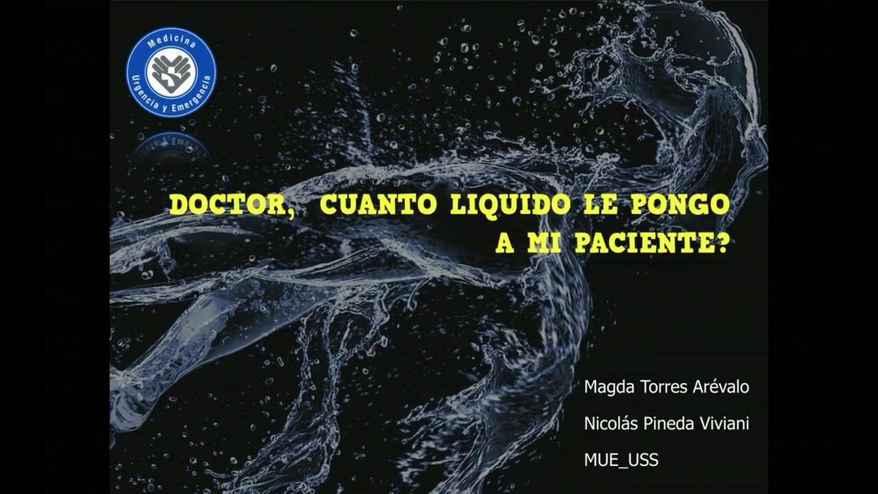 Reanimacion con volumen #FOAMed #MUE #ChileEM
