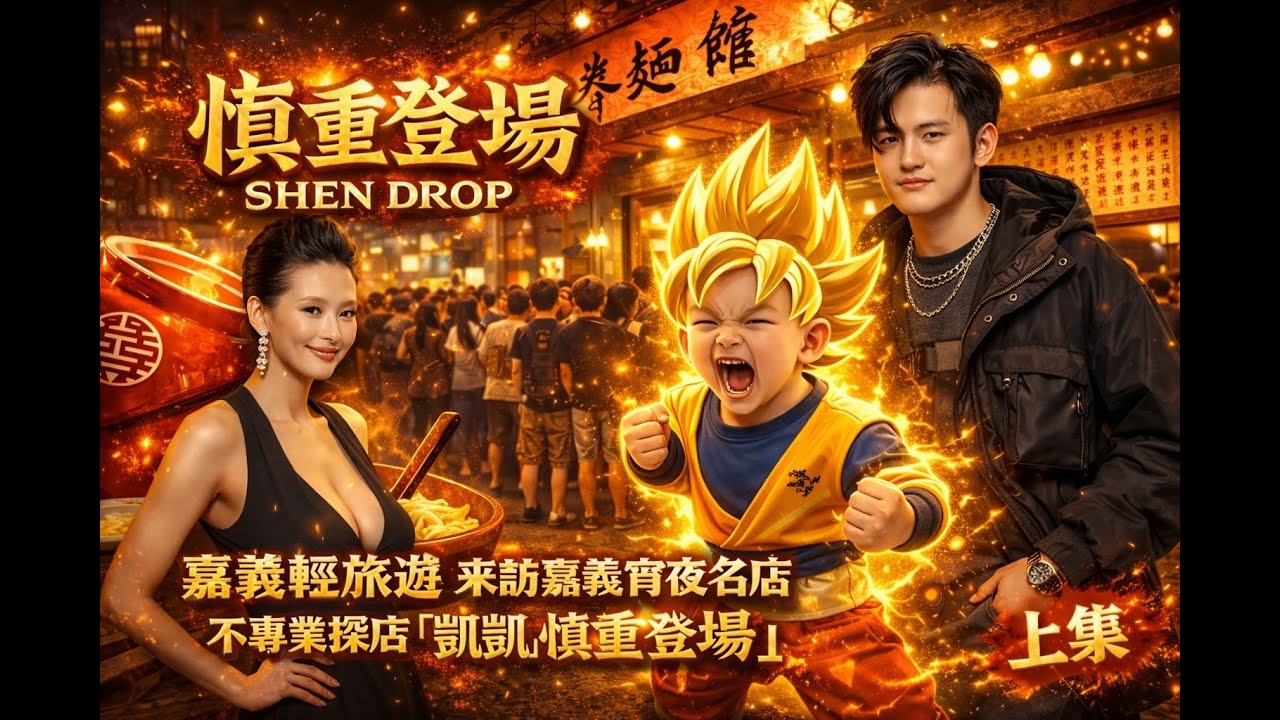 （上集）【慎重登場 Shen Drop】熱搜🔥 嘉義宵夜名店實測｜人潮爆滿真的值得吃嗎？🍜「凱凱」慎重登場｜不專業探店｜淑慎的Vlog🤤｜愛吃鬼｜好餓呀｜明星製作 本集由【還沒有找到】贊助播出