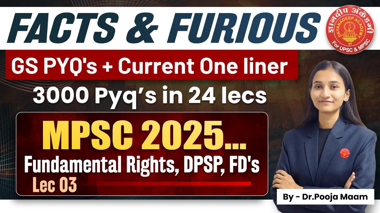 MPSC Prelims 2025 - PYQ Revision #mpsc #prelims #gs #toppers #dnyanadeep