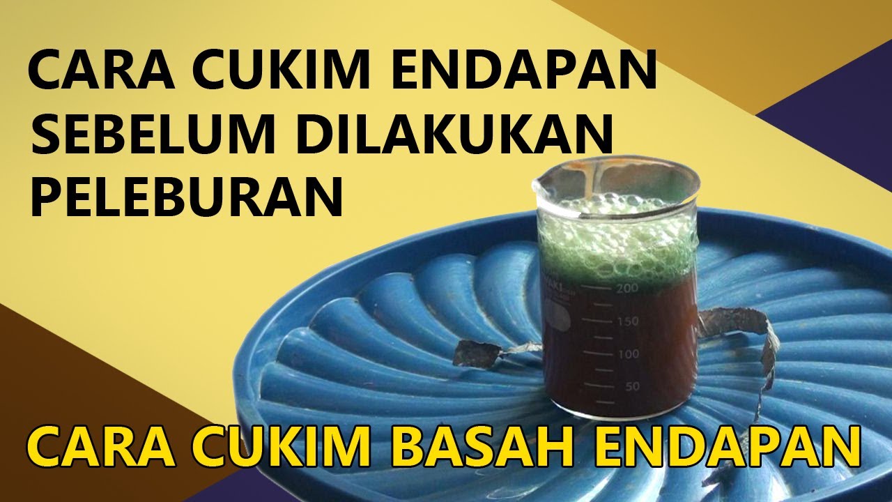 CARA CUKIM BASAH ENDAPAN DENGAN H2SO4