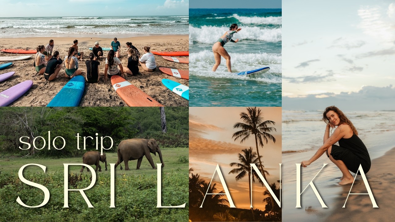 můj měsíční SOLO TRIP na SRI LANKU 🌴 // be fit pobyt, první surf, safari a život na jihu