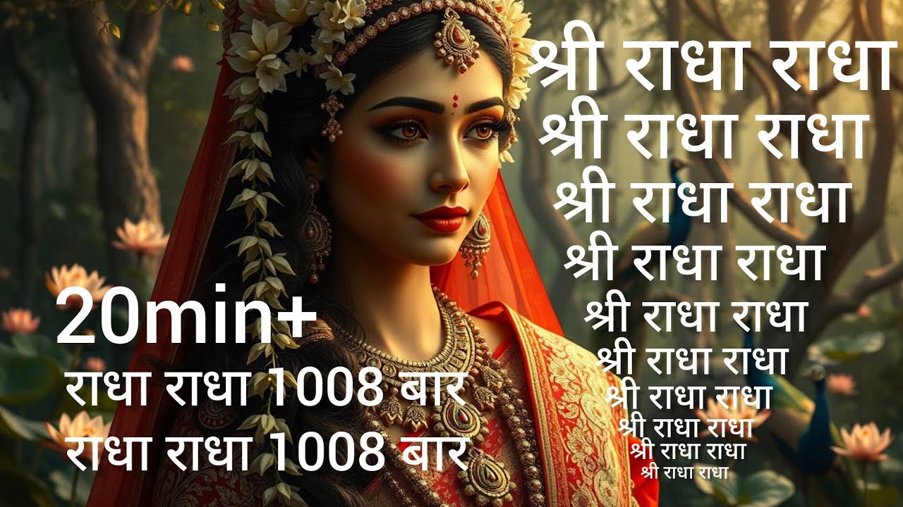 Radha Radha Naam Jap 1008 Baar | राधा राधा  नाम जप 1008 बार #namjap #नामजप #radharadha #bhajan