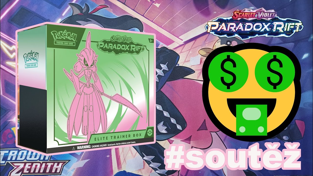 Pok&eacute;mon ETB Paradox Rift 🤑 Extr&eacute;mn&iacute; drop 💥👻