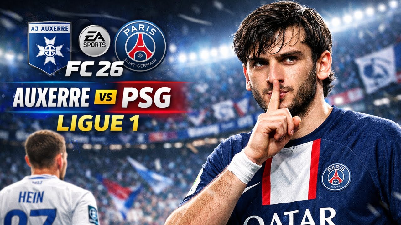 FC 26 | Auxerre vs PSG  | Ligue 1 4K PS5