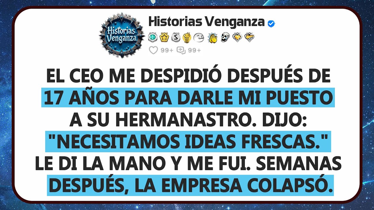 Fui reemplazado por el hijastro inexperto del CEO, me llevé a los clientes y dejé caer la empresa...