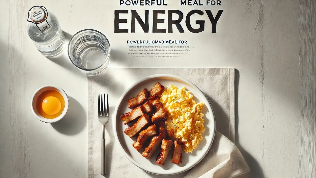 Stir-Fried Pork Ribs with Scrambled Eggs | Powerful OMAD Meal for Energy